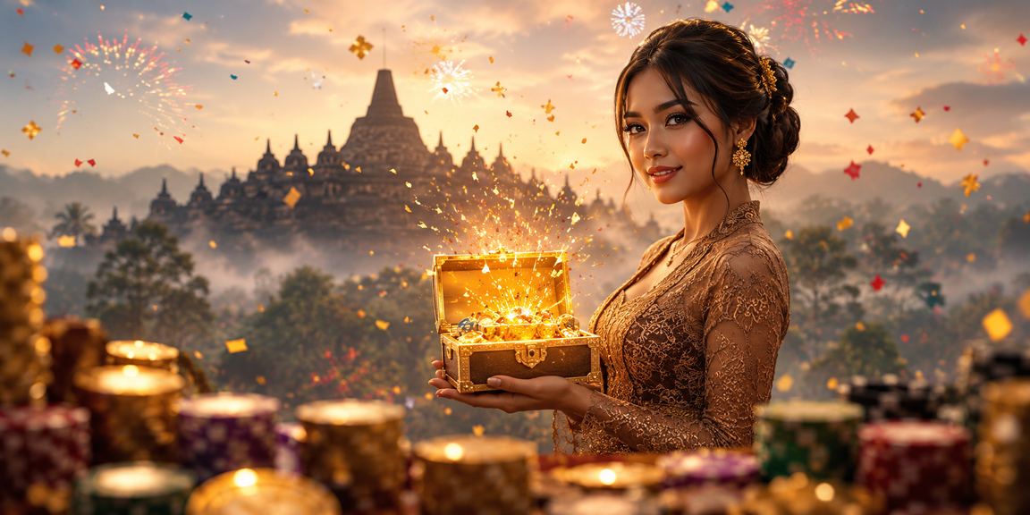 Suasana festival hiburan casino dengan pengguna yang antusias