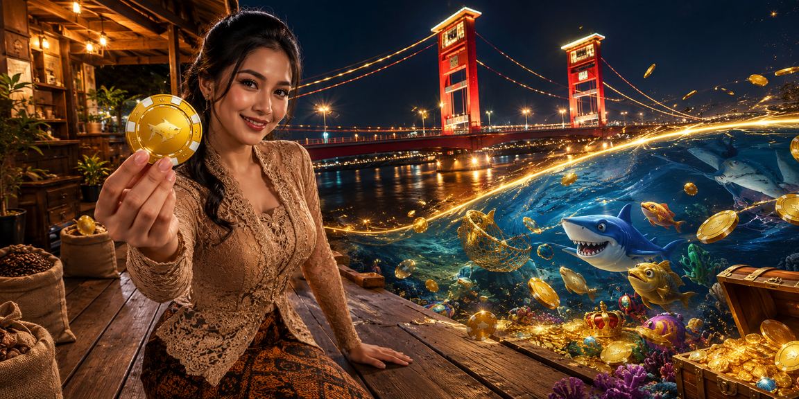 Pemain menikmati permainan tembak ikan bambumas88 sambil minum kopi